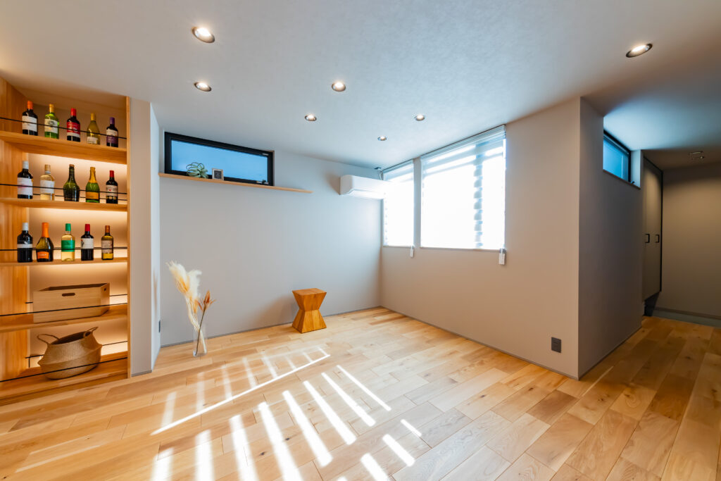 自然光が広がるリビング